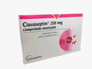 Clavaseptin 50mg, 250mg y 500mg 10 comprimidos (Amoxicilina, Ac. Clavulánico)