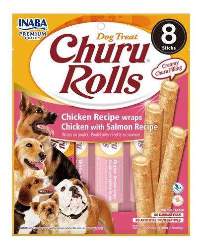 Snack Para Perro Churu Dog Rolls 8 Tubos