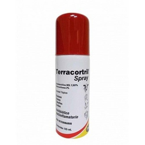Terracortril Spray 125 ML (Oxitetraciclina clorhidrato, Hidrocortisona)