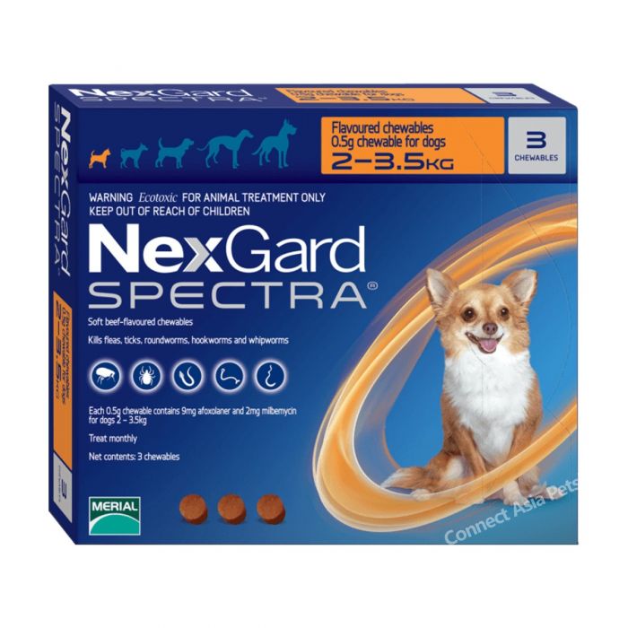 Nexgard Spectra (Afoxolaner, Milbemicina Oxima) 1 Comprimido