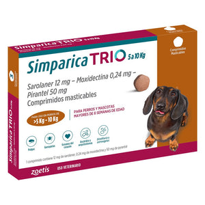 Simparica TRIO 1 Comprimido (sarolaner, moxidectina y pirantel)